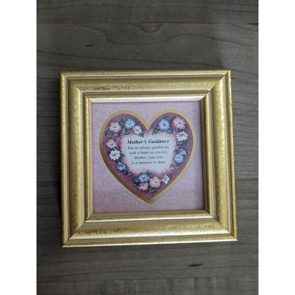 Small Vintage Frame Mother's Guidance Gift Heartfelt Collection Framed 1995 - Picture 3 of 6